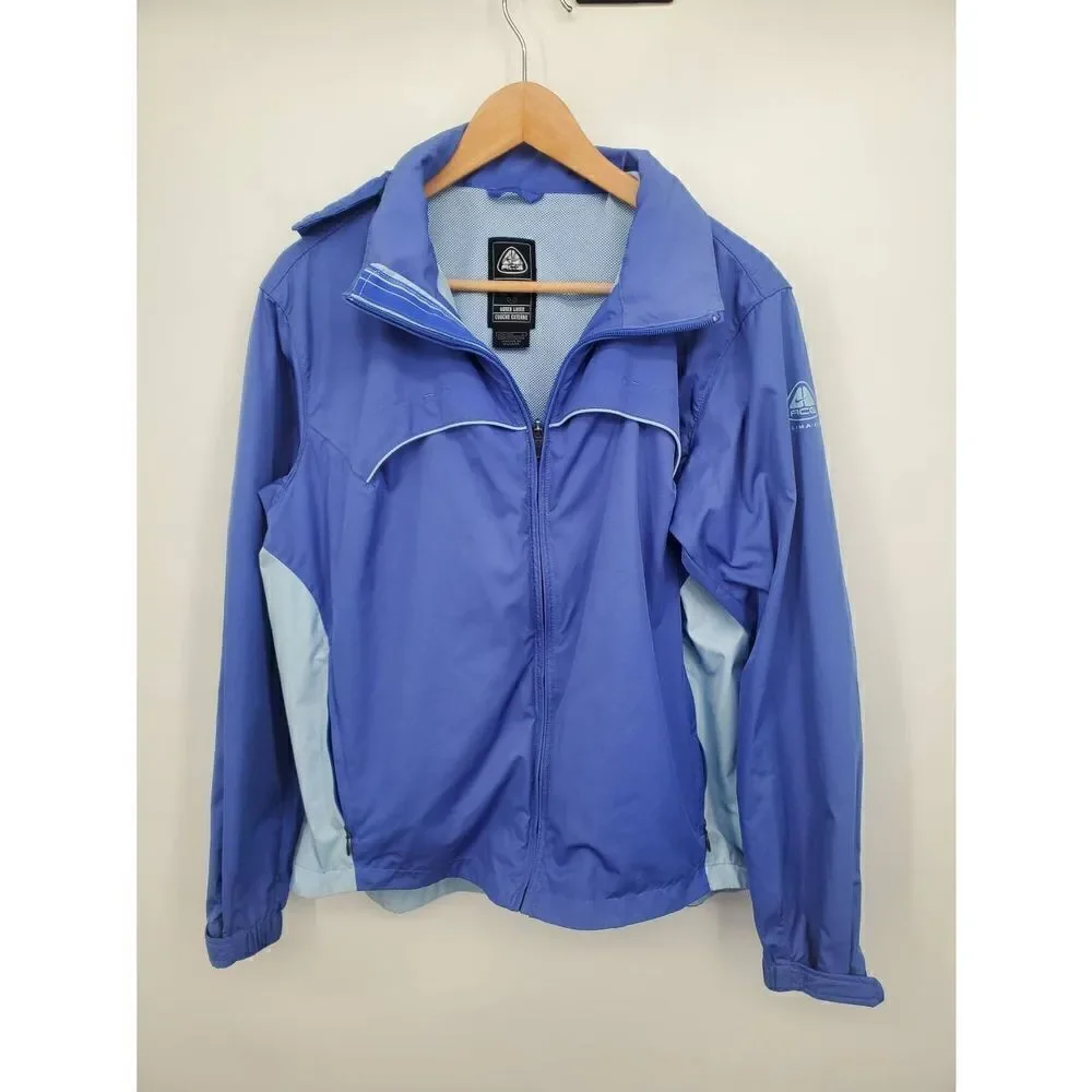 Nike ACG Women's Blue Purple Full Zip Windbreaker Jacket Size Large‎